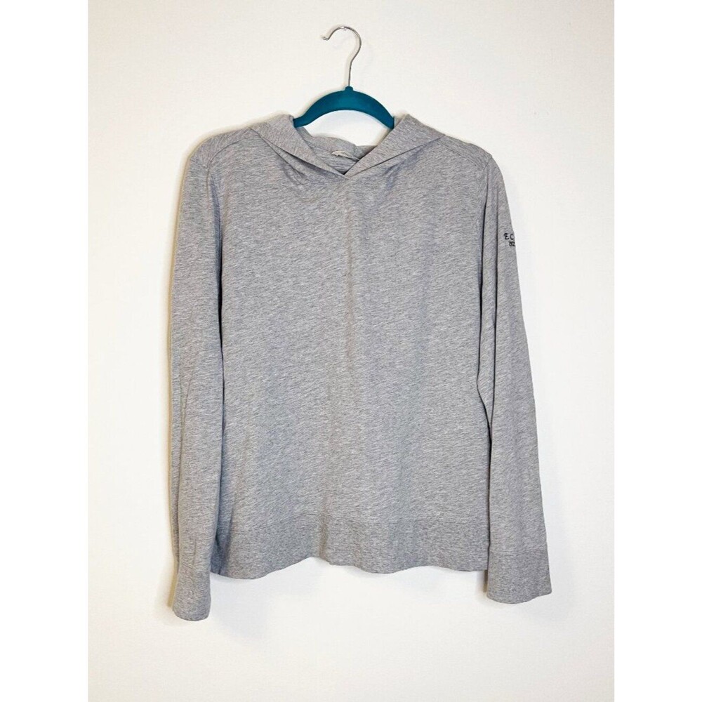 Straight down Gray Lightweight Hoodie XL Pima Cotton Modal Soft Minimalist Golf